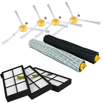 

HOME-for IRobot Roomba Parts Kit Series 800 860 865 866 870 871 880 885 886 890 900 960 966 980 - Brushes and Filters