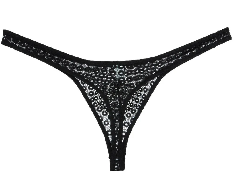 US $1.5 |Sexy Men's Lace Pouch T back Jacquard Thong Underwear Guys Sh...