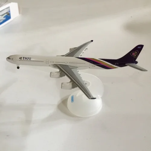 

New Special Offer Die-casting Resin 1:600 Airbus A340-600 Thailand Thai Aviation Aircraft Model Toy Home Display