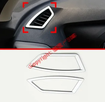 

ABS Pearl Chrome Interior Upper Air-Condition Vent Outlet Cover Trim For Subaru Forester SK 2018 2019
