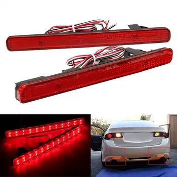 

Car 12V LED Rear Bumper Reflector Tail Stop Brake Light Warning Night Driving Fog Lamp for Acura TSX Sedan 09-14 for Accord