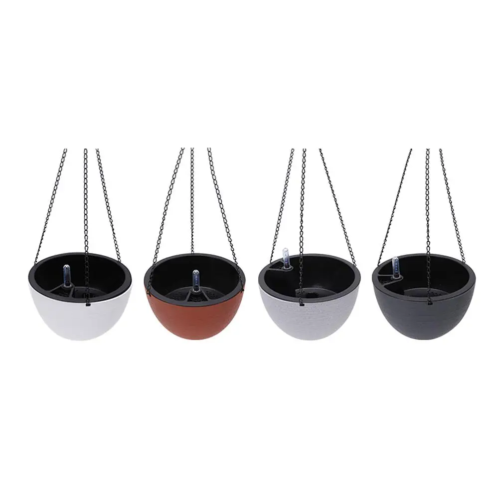 

Hanging Planter Semi Circular Flowerpot Absorbing Plant Holder Garden Decoration Indoor Outdoor Watering Hanging Baskets