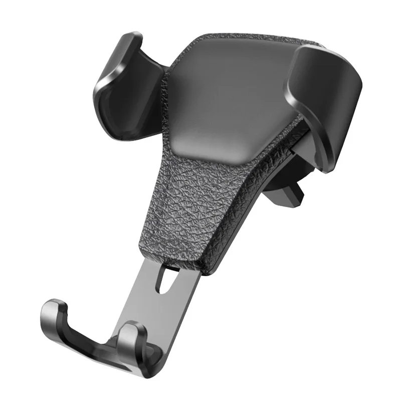 

Leather Pattern Car Phone Holder Car Navigation Universal Outlet Bracket for iphone X 8 Plus Samsung Xiaomi Phone Car Accessorie