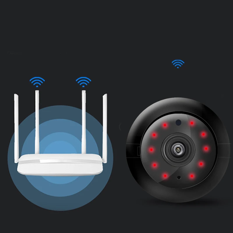 720P Мини Ip Wi Fi камера беспроводная Hd 180 ° Скрытая домашняя безопасности ночного