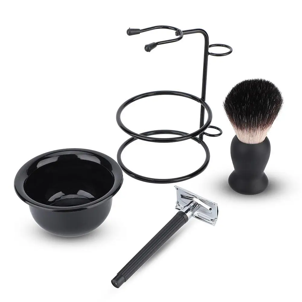 

Men Beard Shaving Set Professional Safe Brush Bowl Stand Mustache Shaving Tool