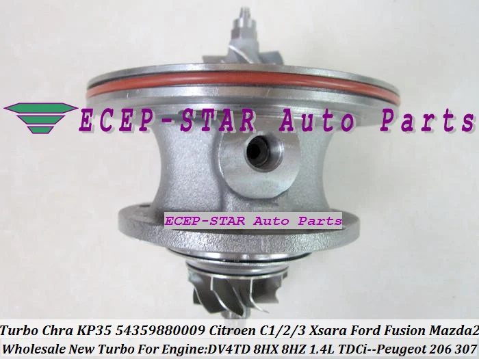Turbo CHRA Cartridge Core KP35 54359880009  Citroen C1 C2 C3 Xsara Ford Fusion Mazda 2 PEUGEOT 206 307 1.4L TDCi DV4TD 8HX 8HZ (2)
