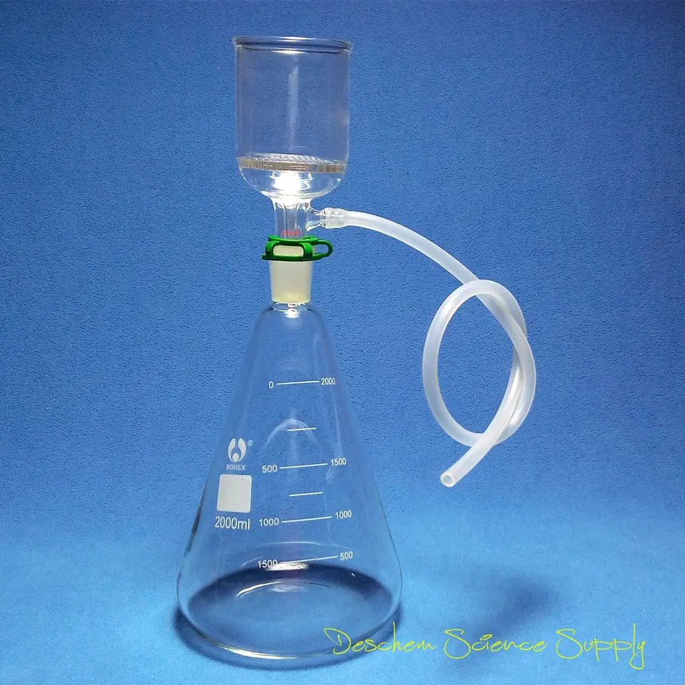 Adaptador De Filtración Büchner De Silicona – Embudo Para Matraz Hasta 5L, 7 Piezas