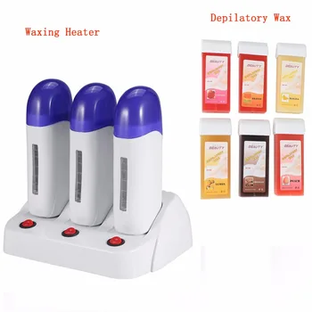 

Depilatory Wax Heater Cartridge Roller Warmer Men Women Body Hair Removal Waxing Heater+ Depilatory Wax Body Care Tool