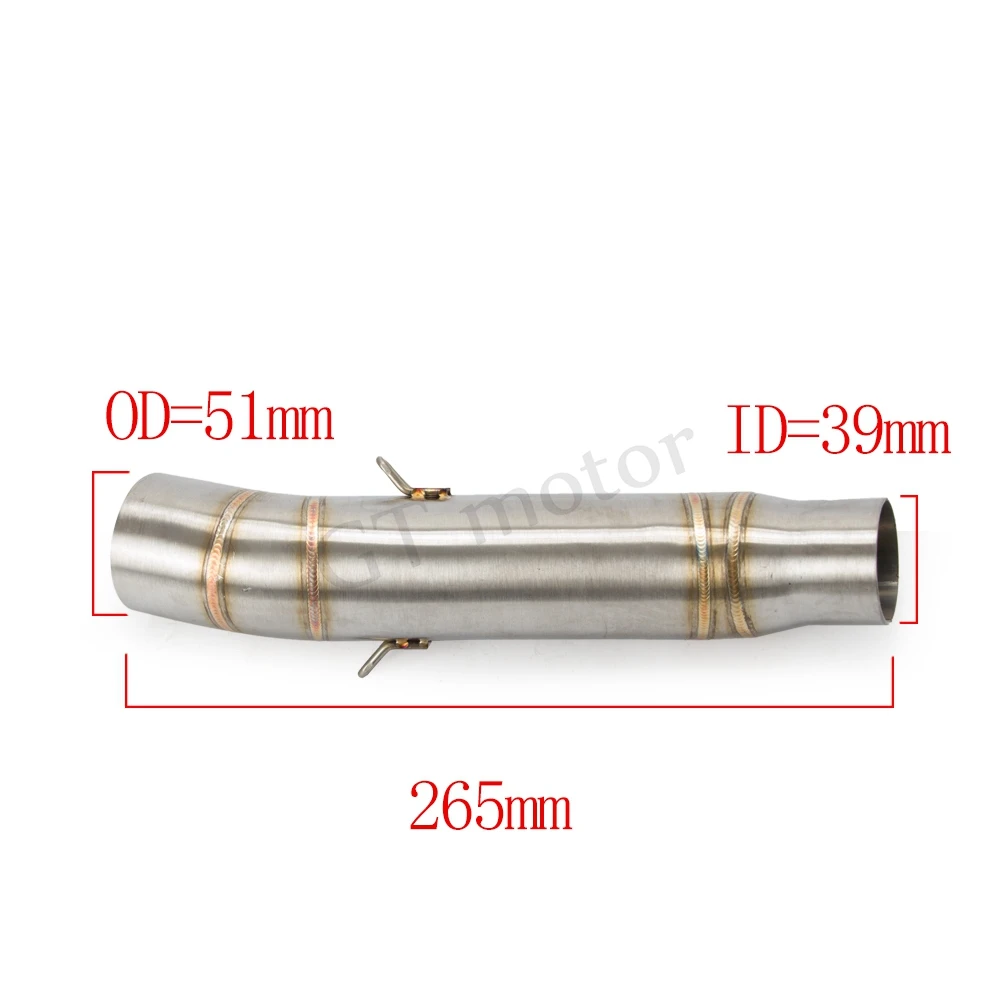 Выхлопная система мотоцикла скольжения на среднее соединение трубы ...