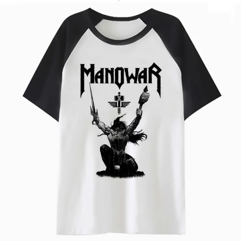 

manowar t shirt harajuku tshirt funny clothing t-shirt hip hop tee top for male streetwear men H1743