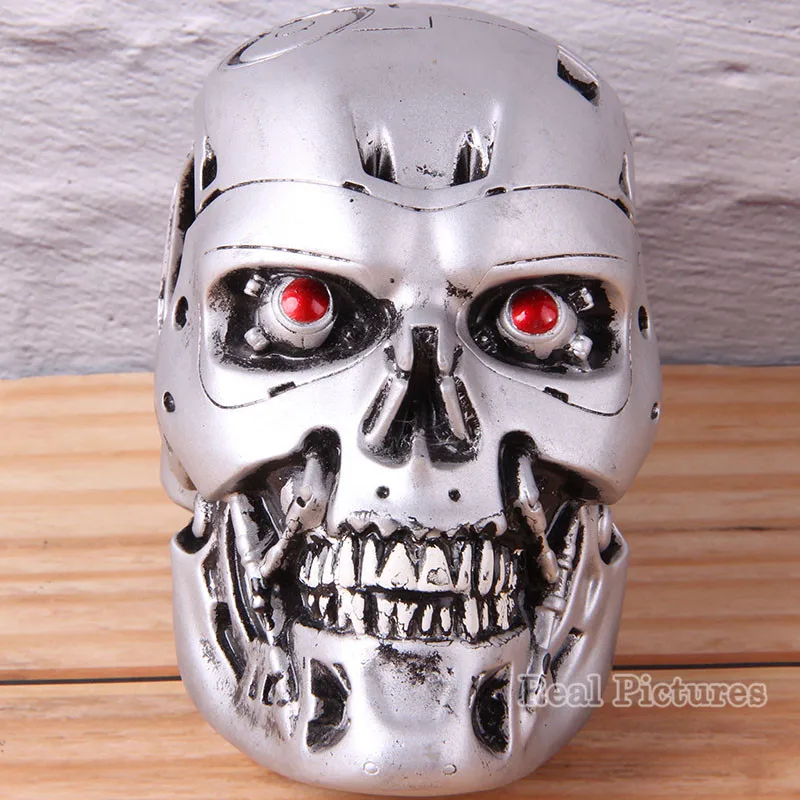 

Endoskeleton Skull Head The Terminator Model Toy PVC Collectible Figure Horror Terminator Statues 11cm