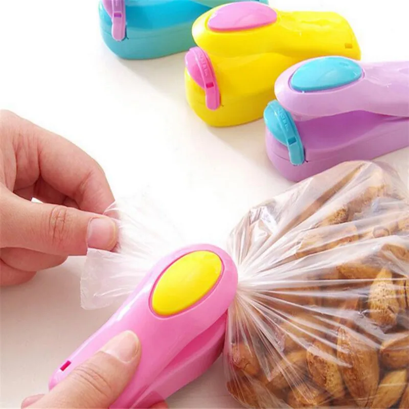 

WSOMIGO Mini Pocket Home Sealing Machine Kitchen Accessories Vacuum Bag Cilps Snack Bag Sealer Gadget Accesorios De Cocina-S