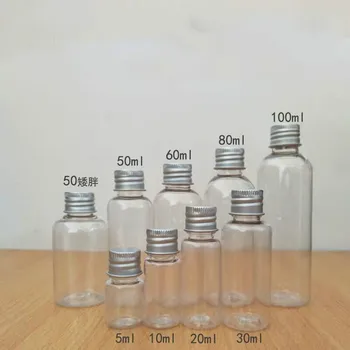 

300pcs 5/8/10/20/30/50/60/80/100/200ml Cream lotion cosmetic perfume container travel kits plastic bottle with screw cap jars