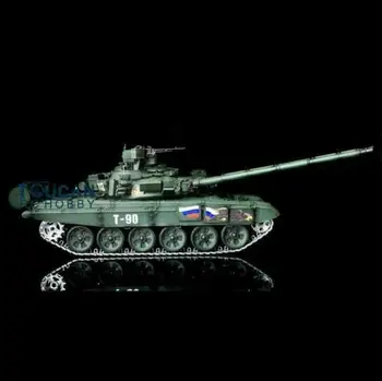 

Henglong 1/16 Green 6.0 Infrared Combat Upgraded Russia T90 RC Tank 3938 360 Turret Red Eyes