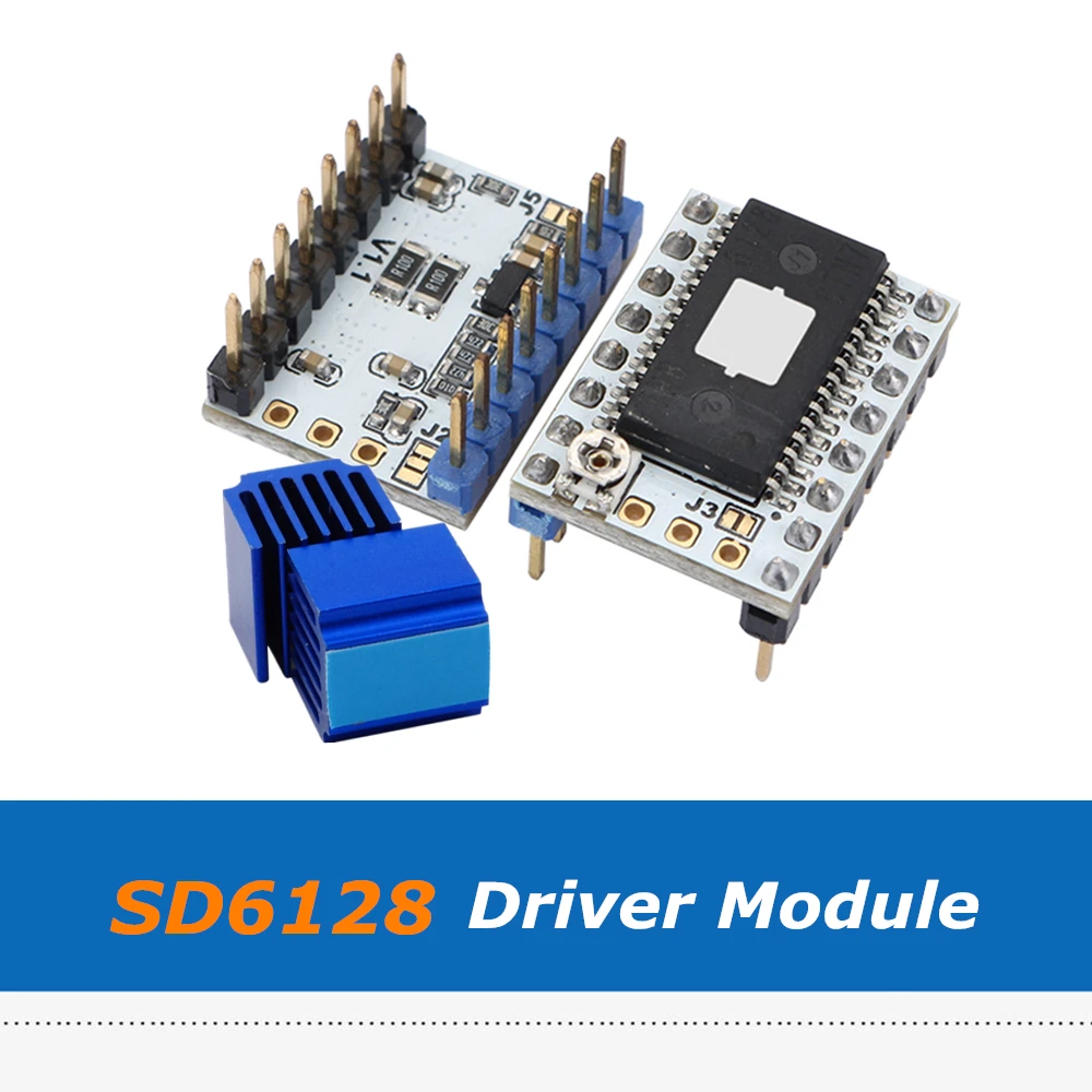 Модуль драйвера Stepstick SD6128 V1.1 аксессуары для 3D принтера драйвер Microstep с пиком 128 А 2