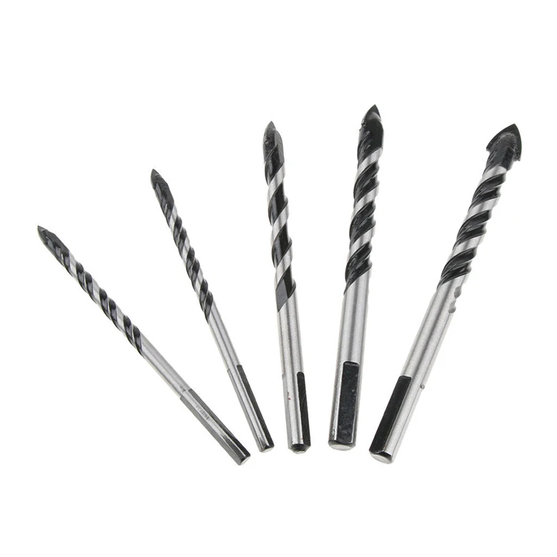 

5xSpear-tipped 6/8/10/12mm Wood Metal Concrete Woodworking Drill Anti-rust Paint