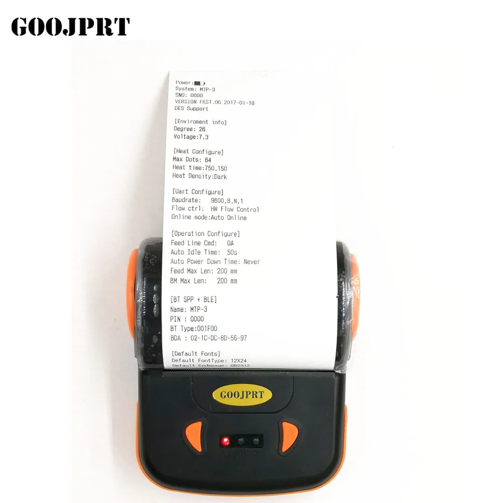 Мини Портативный USB термопринтер 80 мм Bluetooth POS чековый принтер штрих кода для iOS