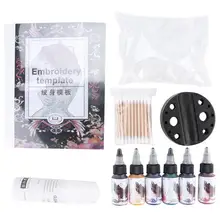 15 мл чернила для татуировки тела набор красок Перманентный макияж для бровей набор чернил для татуировки пигмент трафарет для татуировки краска косметическая для microblading v