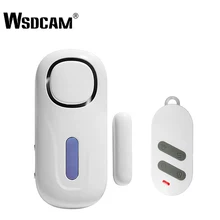 Wsdcam Home Security Door Window Magnetic Sensor Alarm System for Home Wireless Remote Control Open Door Detector Burglar Alarm daytech wireless door sensor diy home security alarm system entrance entry chime alert door window detector kit for home store