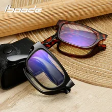 Iboode Унисекс Складные очки для чтения с делом+ 1,0 1,5 2,0 2,5 3,0 3,5 4,0 Портативный Для женщин Для мужчин очки при дальнозоркости очки