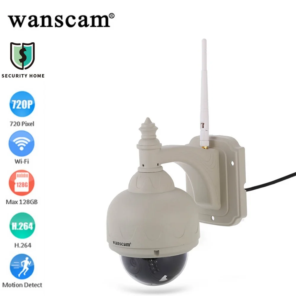 

Wanscam HW0038 IP66 Waterproof 1.0MP WiFi IP Camera 720P Pan Tilt Zoom Motion Detection 11 Pcs LED Security Camera Outdoor CCTV