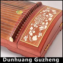 Китайский палисандр guzheng Dunhuang профессиональные деревянные музыкальные инструменты 21 струны Zheng Zither cither, sackbut, zithern Китай
