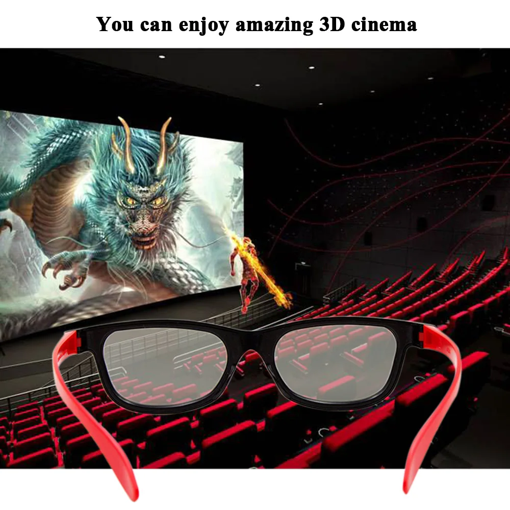 Пассивные 3D очки G66 Поляризованные линзы для кинотеатра легкие портативные