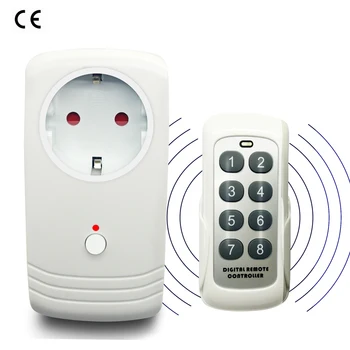 

EU 433.92 MHz RF Plug Remote Power Socket Wireless Intelligent Smart Electrical Remote Control Switch For Russian Spain