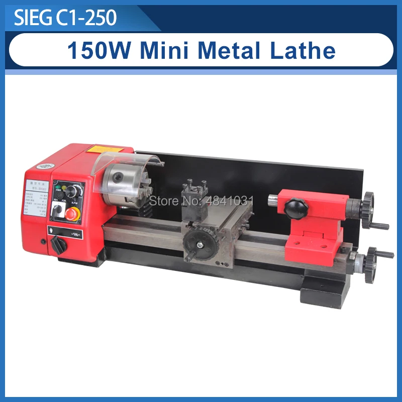 Токарный мини токарный станок 6 &quotx 10&quot Прецизионный Металлический станок/SIEG 150