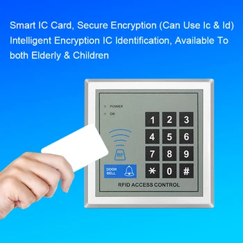 Access Control RFID Lock System Keypad Doorbell Digital Panel Card Reader For Door Access Control System Security Door RFID Lock zk scr100 rfid card capacity tcp ip scr100 door access control rfid access control system