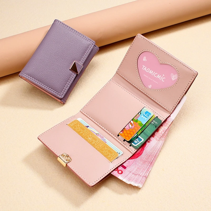 

2019 Folding Youth Simple Fashion Small Fresh Japanese And Korean Female Students Wallet Short Ladies Money