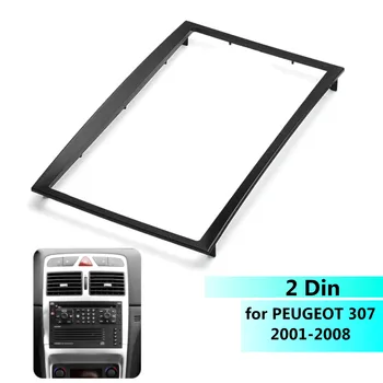 

Car Auto 2 Din CD Trim Dash Mount Kit Adaptor Stereo Radio Fascia Panel Plate Frame for Peugeot 307 2001-2008