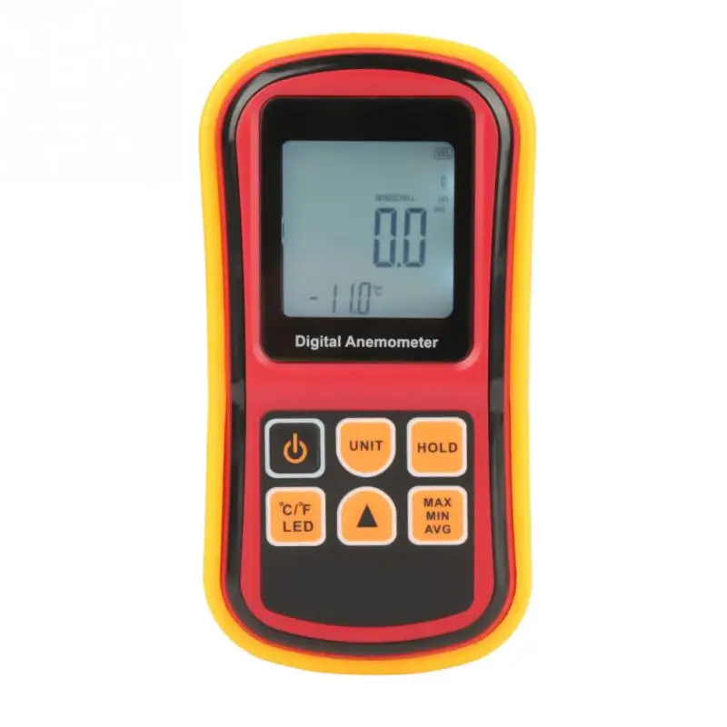 GM8901 Handheld LCD Digital Anemometer Air Speed Tester Wind Temperature Meter Mesuring Tools New | Инструменты