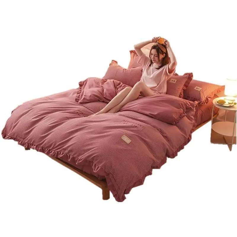 

Lencoes Infantil Dekbedovertrek Colcha Y Conjuntos Luxury Bedding Cotton Bed Linen Ropa Roupa De Cama Sheet And Quilt Cover Set