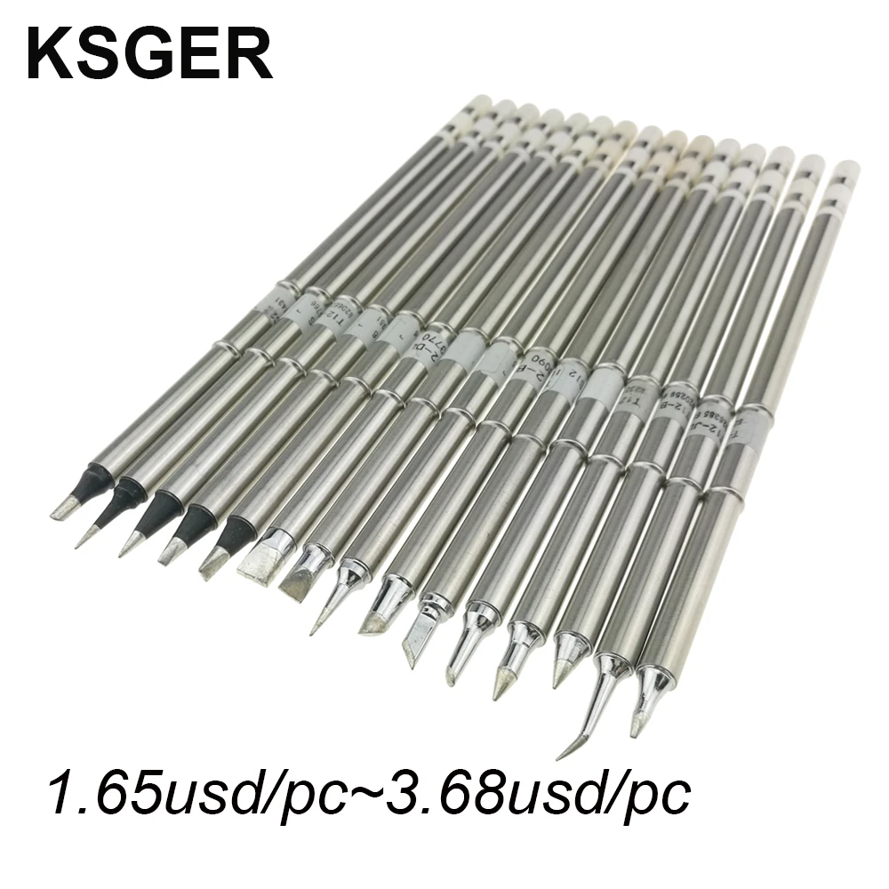 KSGER XA Grade T12 Electric Welding Tool Soldering Solder Iron Tips For Hakko FX951 Stm32 Stc Oled T12 Soldering Station best soldering iron for electronics