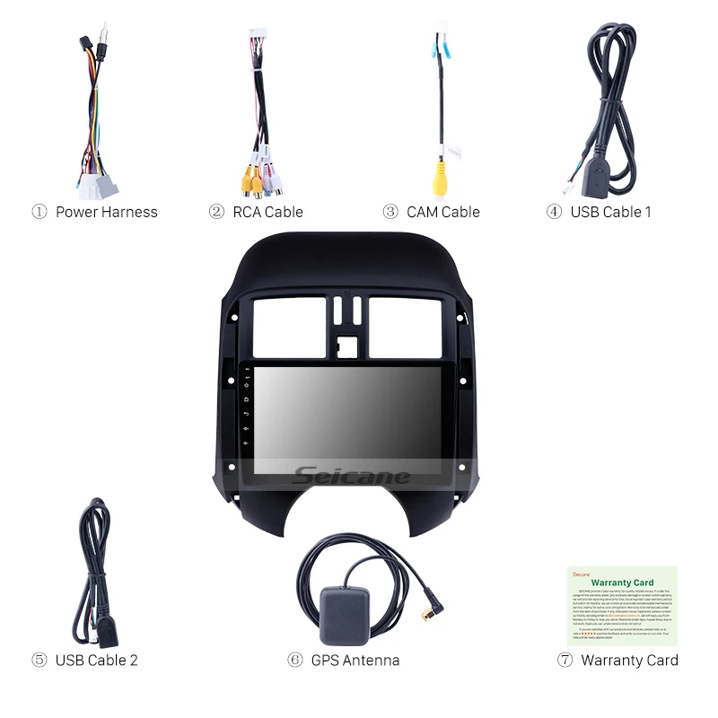 Автомобильный GPS навигатор Seicane для Nissan Old Sunny 2011 2012 2013 Android 8 1 4 K Поддержка DVR TV тюнер