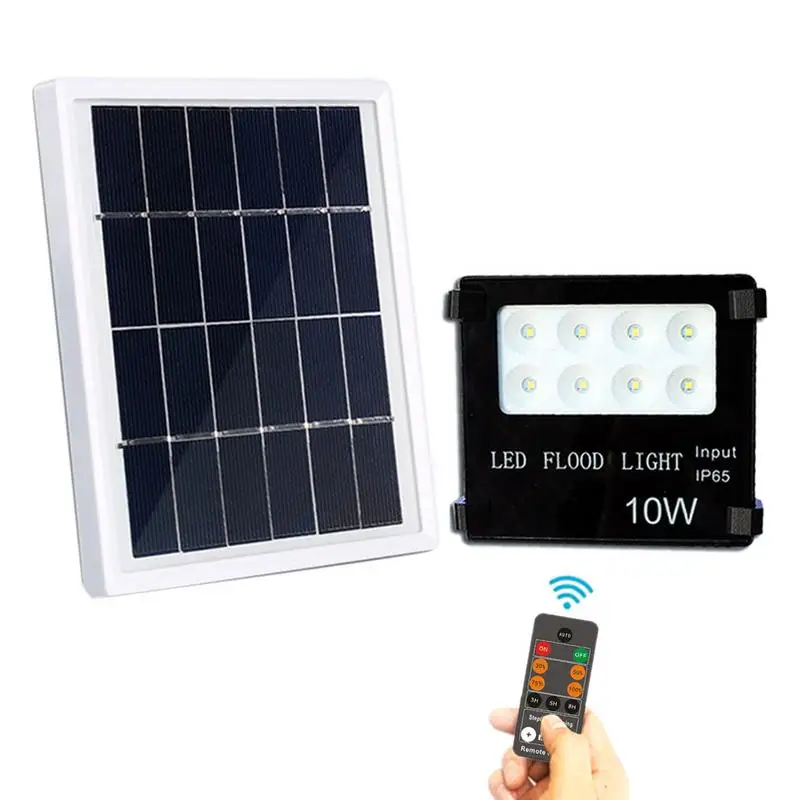 

Super Bright LED Solar Wall Light 10W Aluminum Garden Wall Spot Lamp Remote Control Led Flood light With 18650 lithium battery
