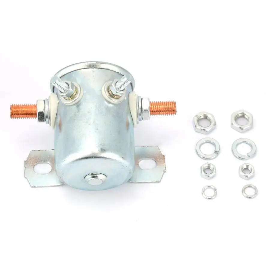 

24059-BP 4-Terminal 12V Insulator Continuous Duty Solenoid Relay For Golf Carts Winch Marine latching relay Solenoid Set