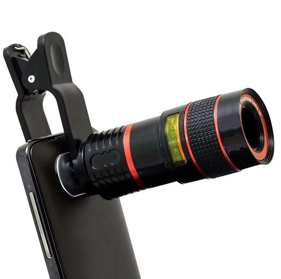 Group Vertical 8X Zoom Magnifier Optical Telescope Camera Mobile Phone Lens with Clip r29 | Мобильные телефоны и