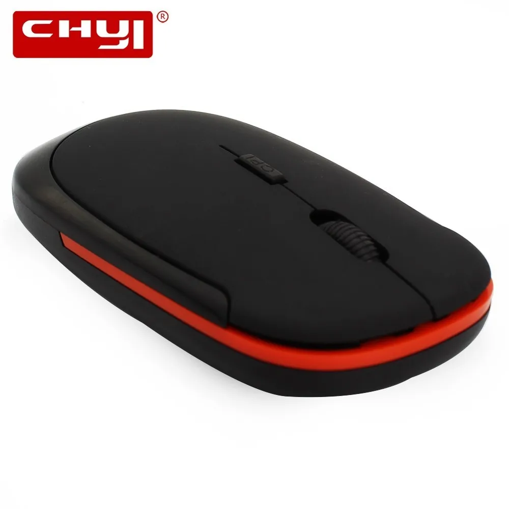 

CHYI Wireless Ultra-thin Mouse Wireless Mini Portable Mause Slient Button Optical Mice Powered By Battery For Computer Laptop PC