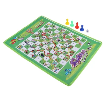

Foldable Mini Travel Chess Ludo Game Snake and Ladder Chessboard Pocket Pack Family Entertainment Board Game 38cm x 27cm