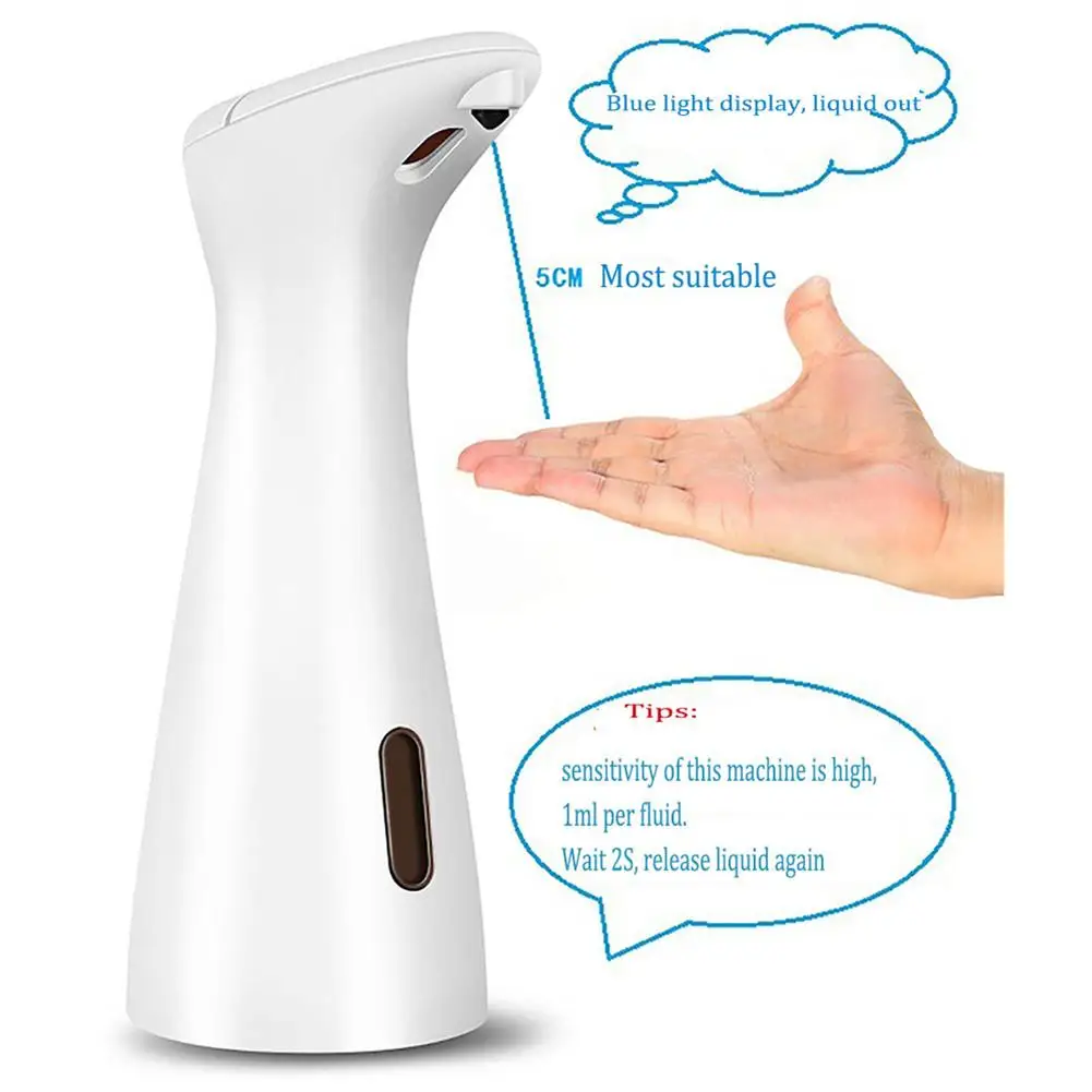 

200ml ABS Automatic Smart Sensor Liquid Soap Dispenser Smart Sensor Touchless Sanitizer Dispensador for Kitchen Bathroom Tools