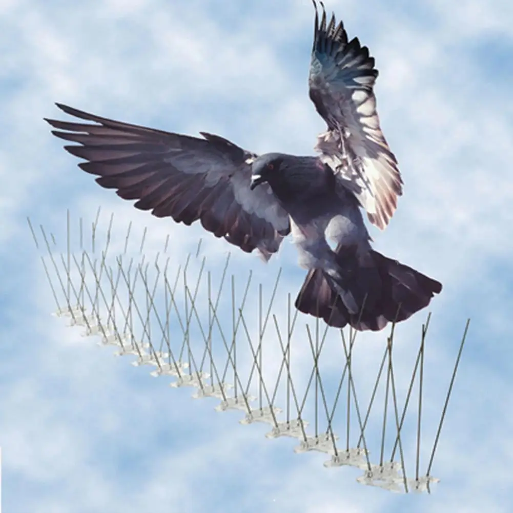 

6pcs Bird Repeller 50cm Stainless Steel Pigeon Nails Anti-Bird Anti-Dove Spikes Pest Control Orchard Bird Catcher