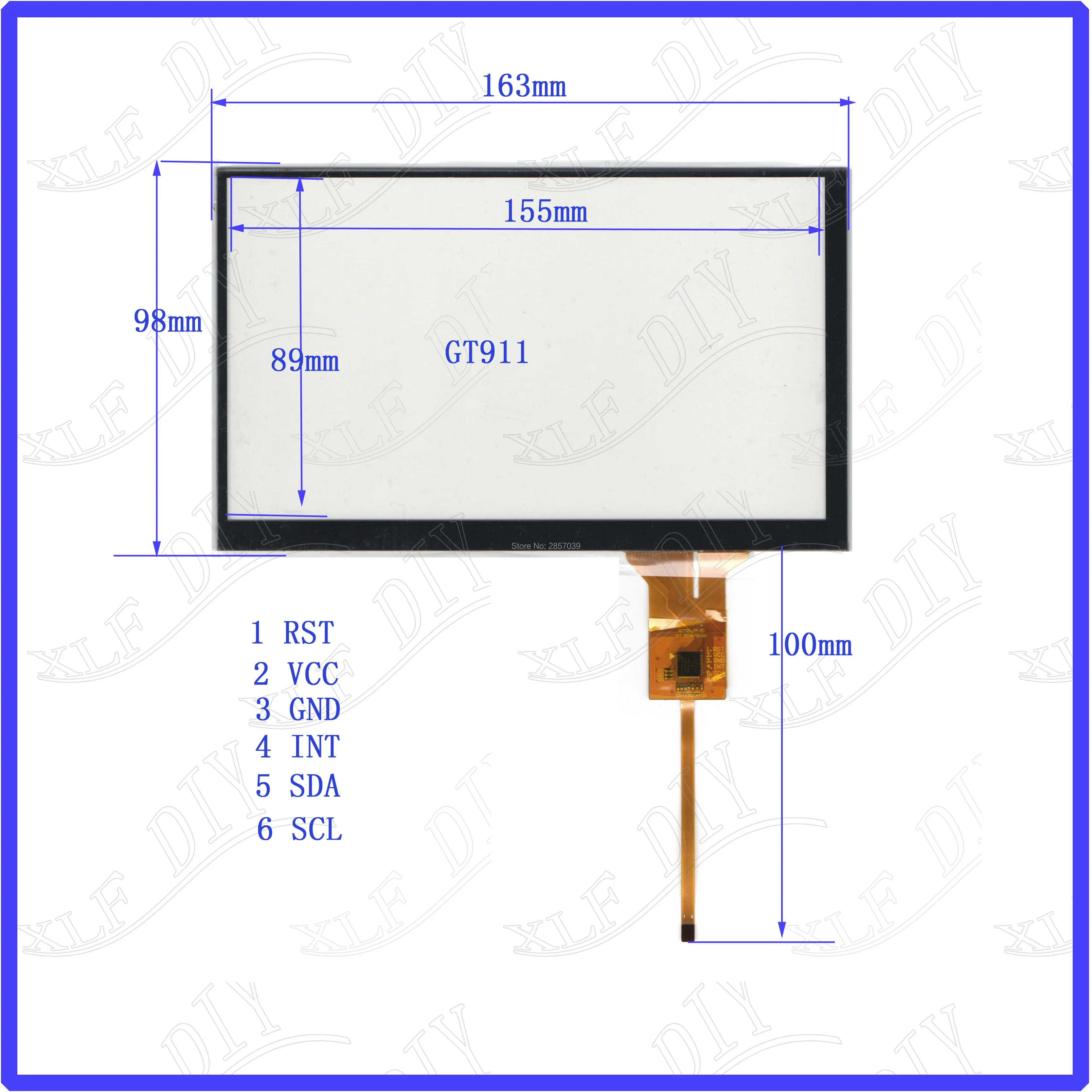 Скидка Новый 7 дюймов ZCC 2212 V2 6 линий емкостный экран сенсорный экран панель GT911 164 мм * 99 мм сенсорный датчик Бесплатная Доставка 164*99 для font b gps b font автомобиля