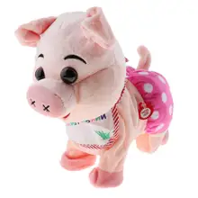 Электронный плюш Мягкая игрушка "поросенок" ходячая Поющая качающаяся игрушка для раннего развития игрушки подарок на день рождения для детей малышей