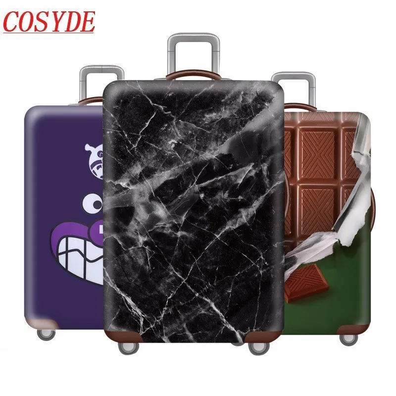 

Brand Fashion Marble Luggage Cover Suitable For 18-32 Inch Suitcase Protector Trolley Case Elastic Dust Cover Travel Accessorie