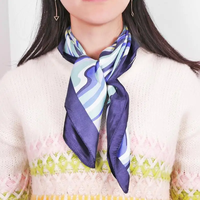 Elegant Women Scarf Fashion Women Square Scarf Hair Neck Scarf Summer