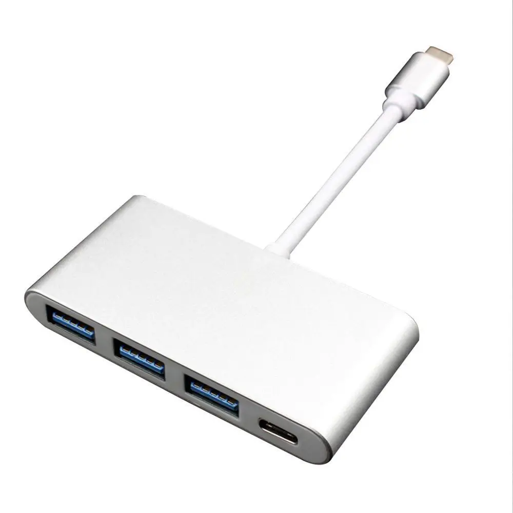 4в1 UBS 3,1 тип-c до 3 USB 3,0 USB-C зарядный порт концентратор адаптер конвертер данных