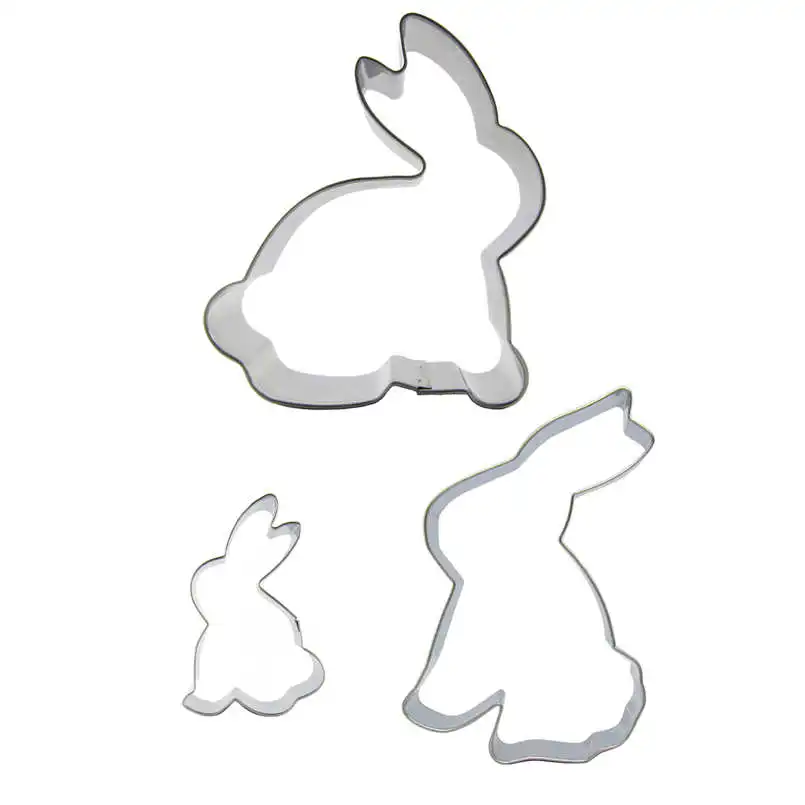 Формы для резки белого кролика маленького 3 шт. инструменты выпечки украшения