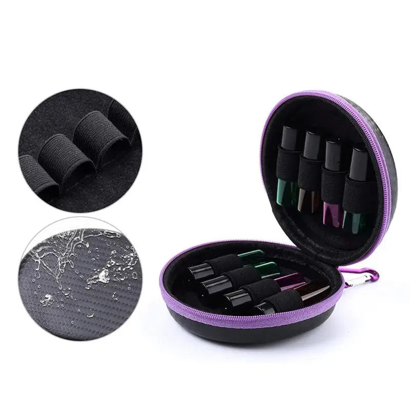 

Essential Oil Bottle Storage Bag Mini 8 Grid 5ML Portable Box Anti-Pressure Small Lipstick Organizer Perfume Oil Collecting Case